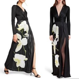 Altuzarra for Target 20th Anniversary Orchid Satin Maxi Faux Wrap Dress New M